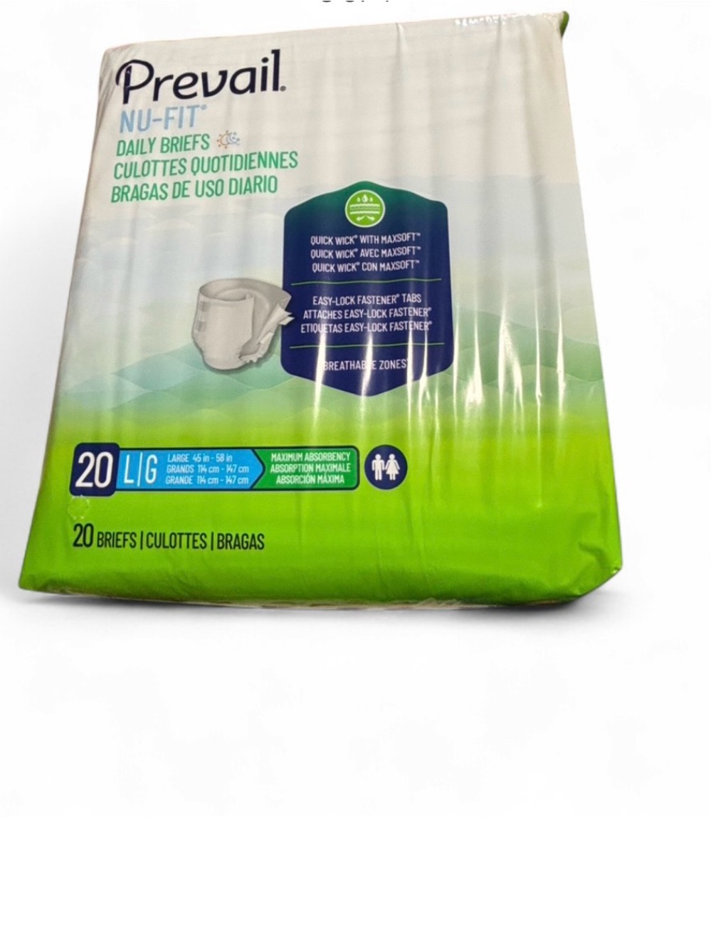 Prevail Nu-Fit Daily Briefs - Large, Green